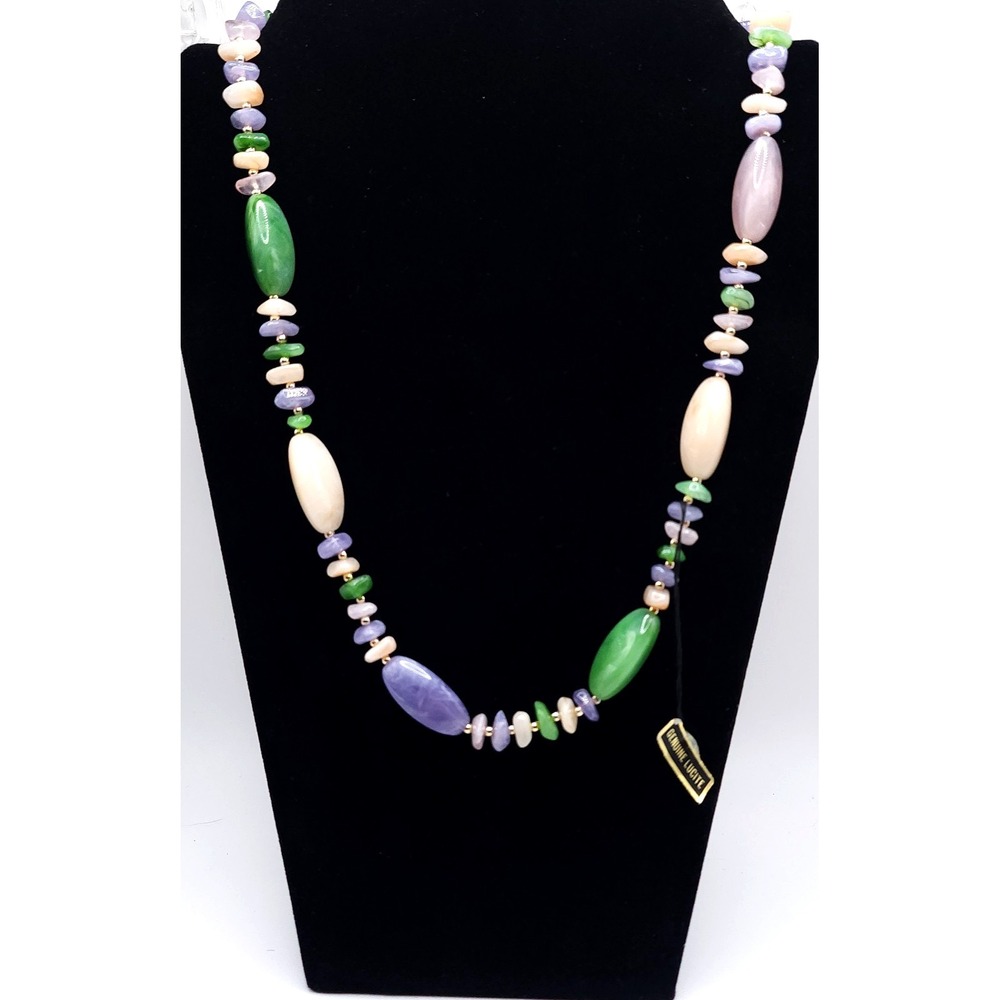 Vintage Genuine Lucite Beaded‎ Necklace